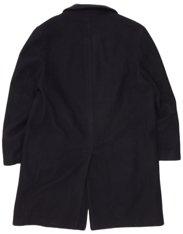 Cappotto da uomo Lord UK 40 grande in lana vergine blu navy