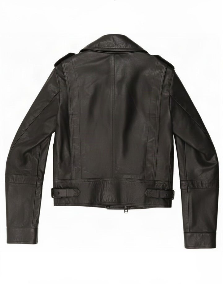 Giacca da motociclista in pelle da donna Belstaff IT 38 XS nera