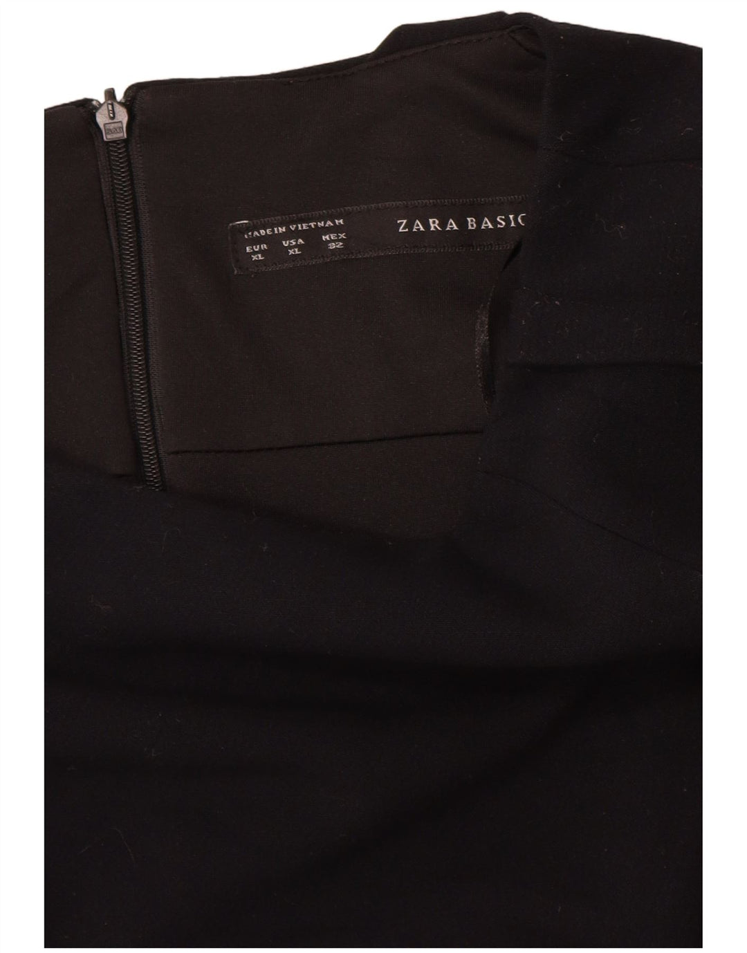 Vestito aderente da donna Zara UK 18 XL Poliestere nero