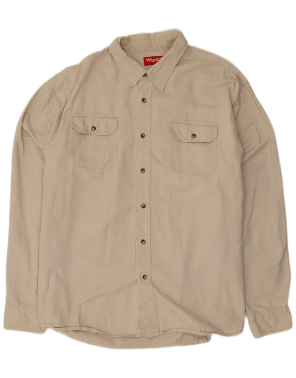 Camicia da uomo Wrangler 2XL cotone beige