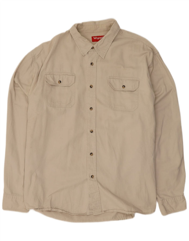 Camicia da uomo Wrangler 2XL cotone beige