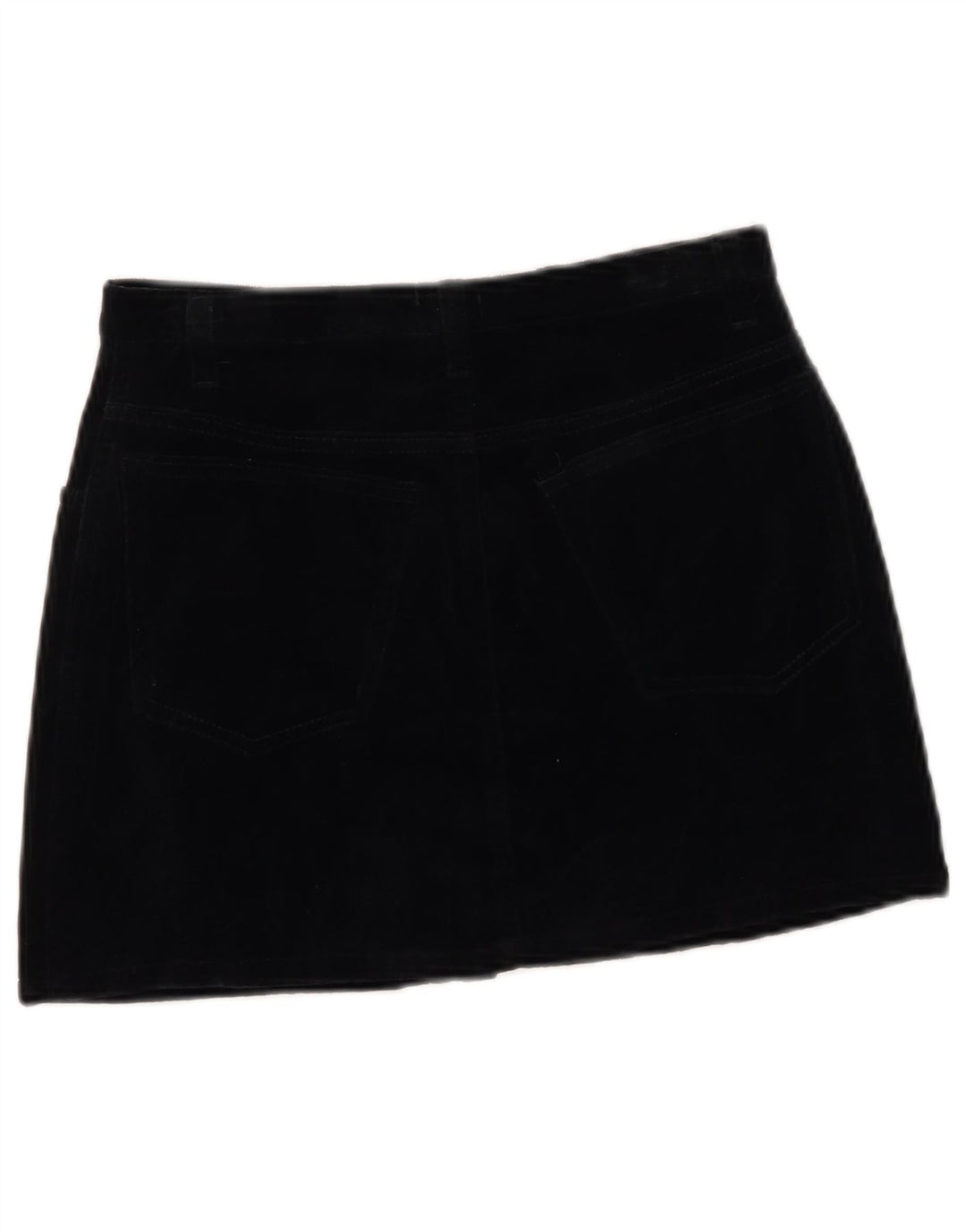 Minigonna Donna Sisley IT 42 Media W27 Cotone Nero