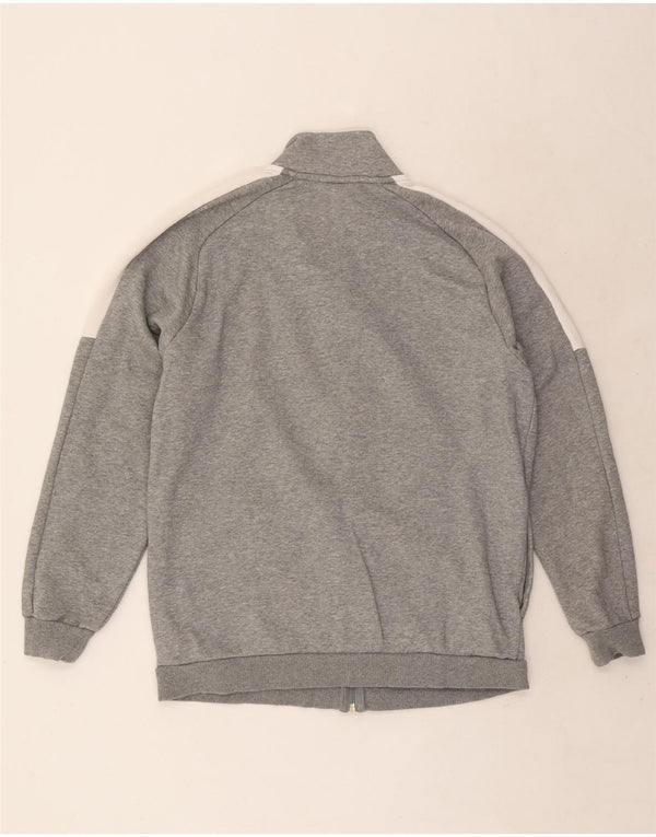 Giacca da tuta da uomo Puma Large in cotone color block grigio