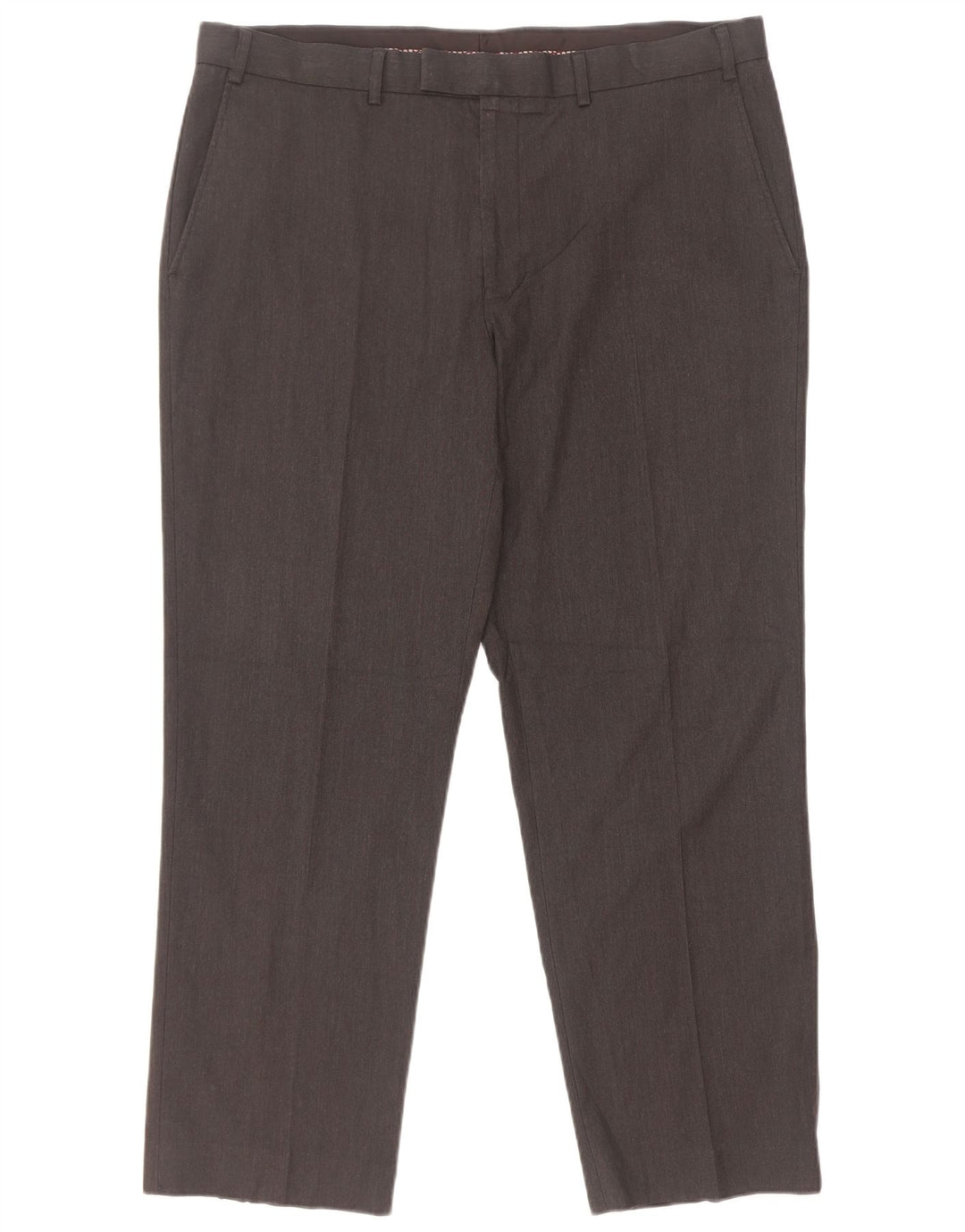 Pantaloni da abito vestibilità regolare Marks & Spencer da uomo W38 L29 poliestere grigio