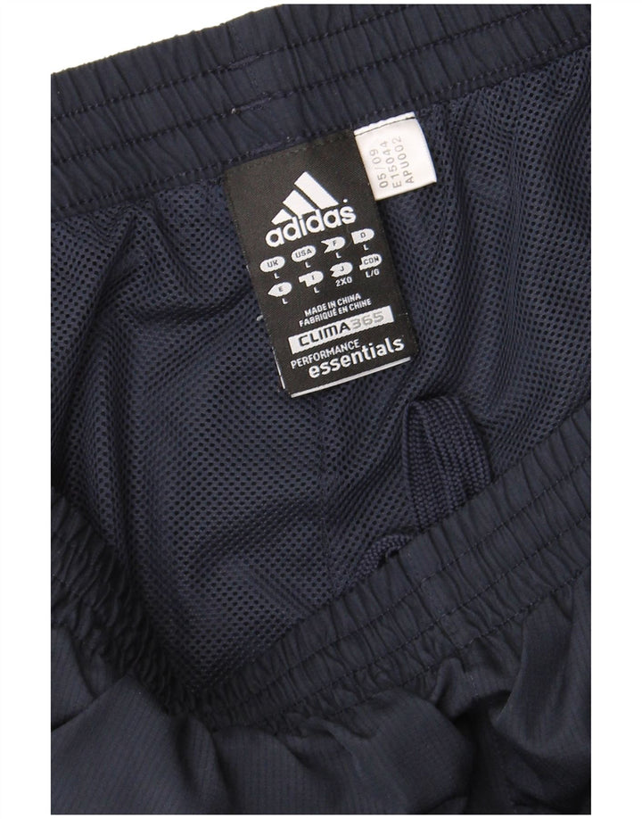 Pantaloni da tuta Adidas Clima 365 Capri da uomo di grandi dimensioni in poliestere blu navy