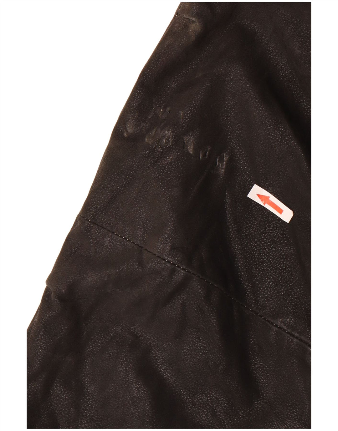 Giacca in pelle vintage da uomo UK 44 2XL Pelle nera