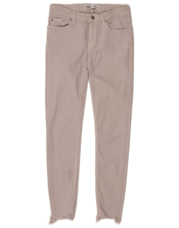 Jeans skinny da donna Zara EU 38 piccoli W28 L26 bianco sporco