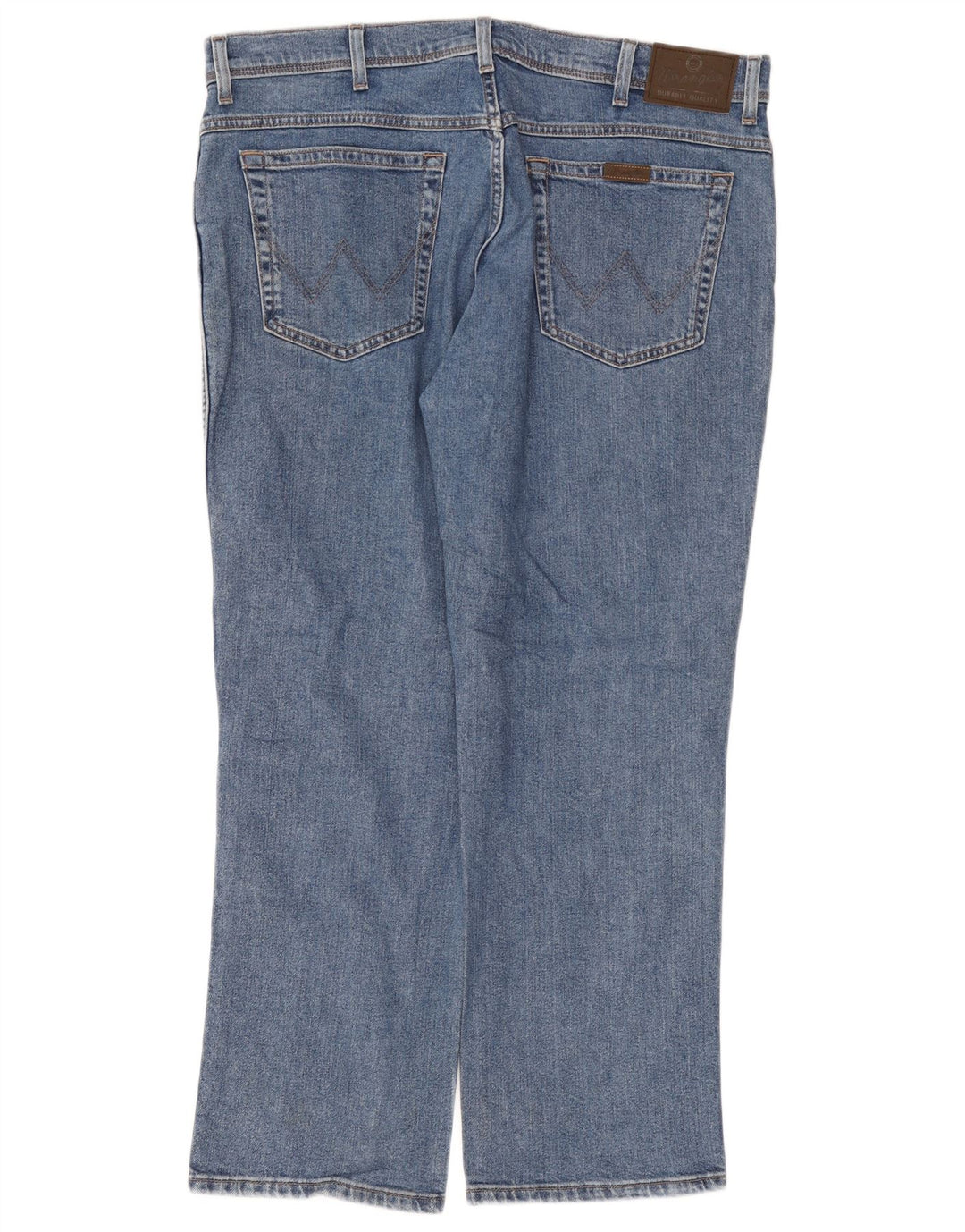 Jeans dritti da uomo WRANGLER W38 L30 cotone blu