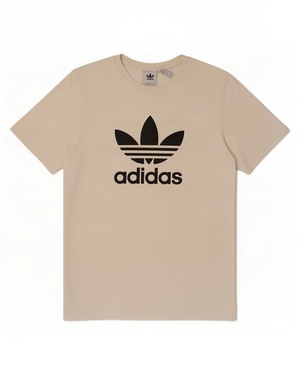T-shirt grafica da uomo Adidas Top grande in cotone bianco