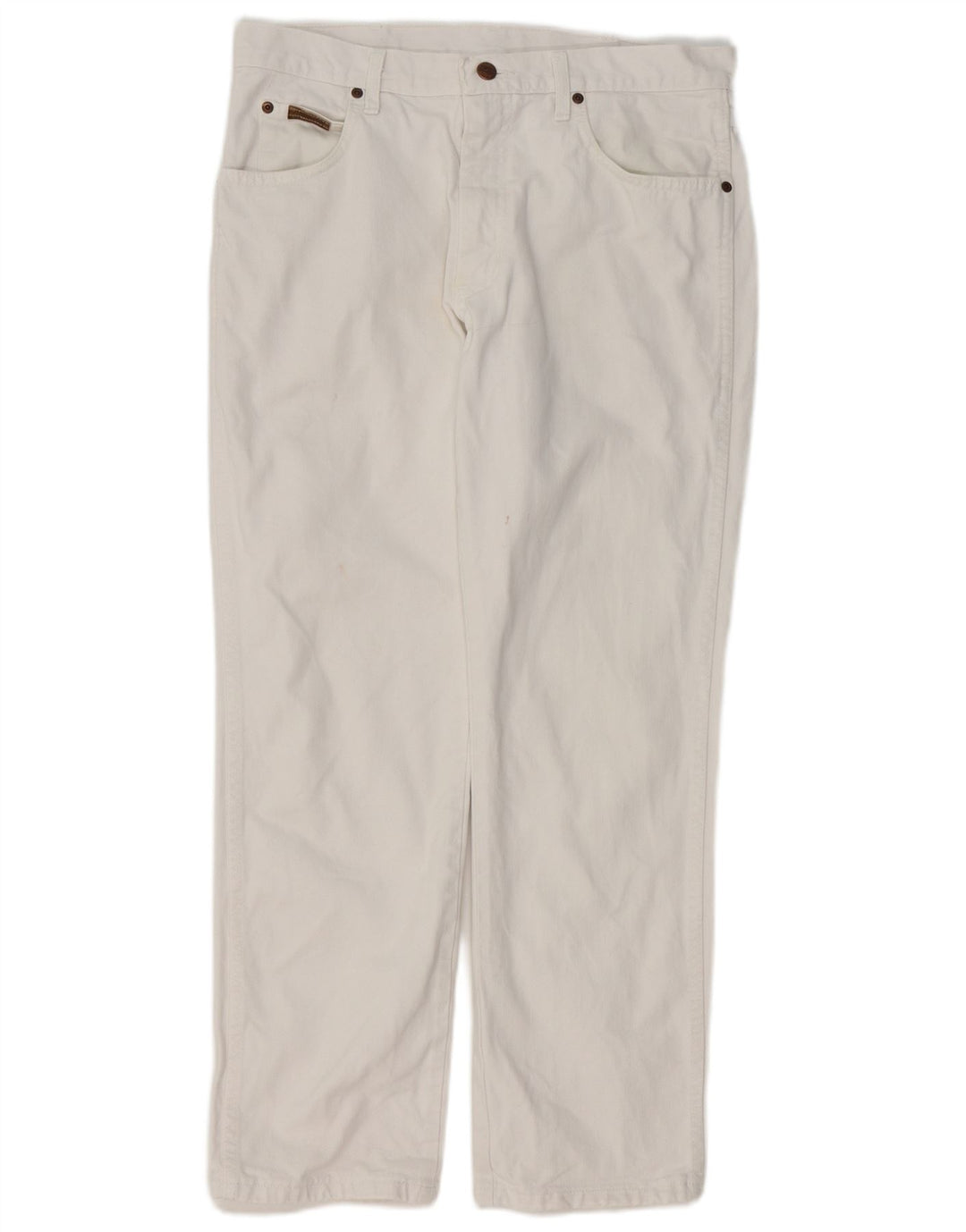 Jeans dritti da uomo WRANGLER W32 L28 bianchi