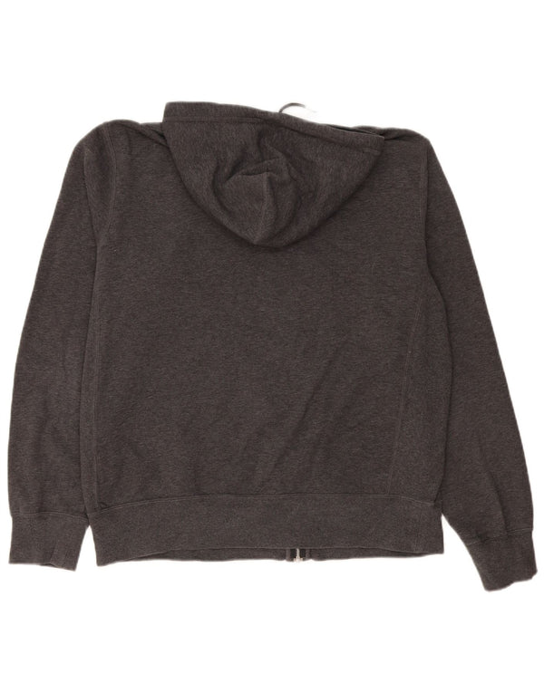 Felpa con cappuccio e zip Nike da uomo, grande, in cotone grigio