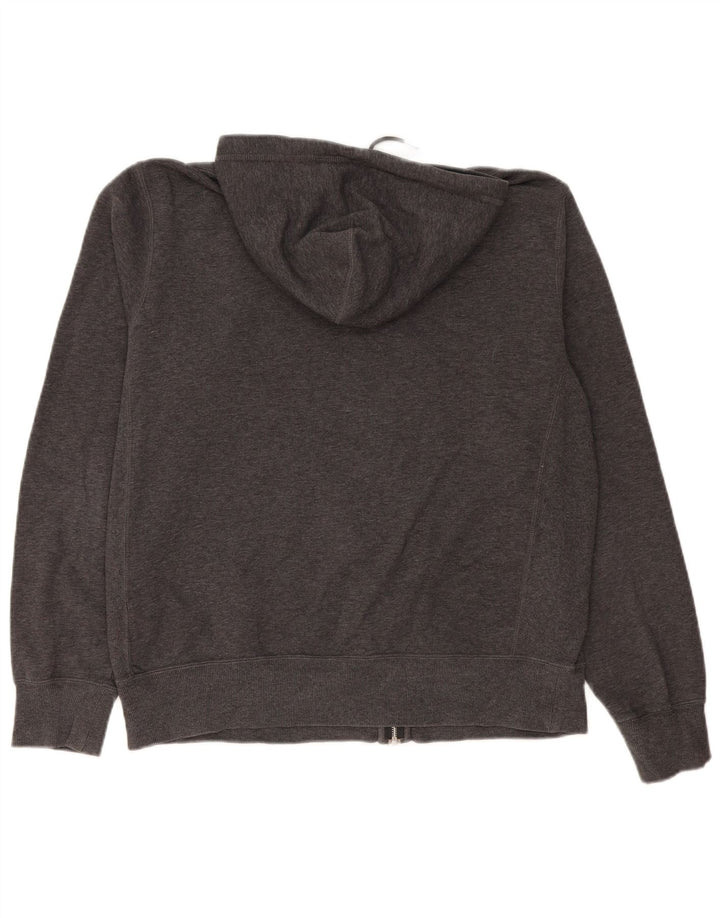 Felpa con cappuccio e zip Nike da uomo, grande, in cotone grigio