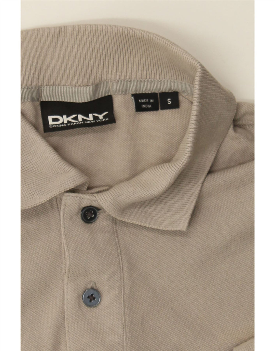 DKNY Mens Polo Shirt Small Grey Cotton Vintage Dkny and Second-Hand Dkny from Messina Hembry 