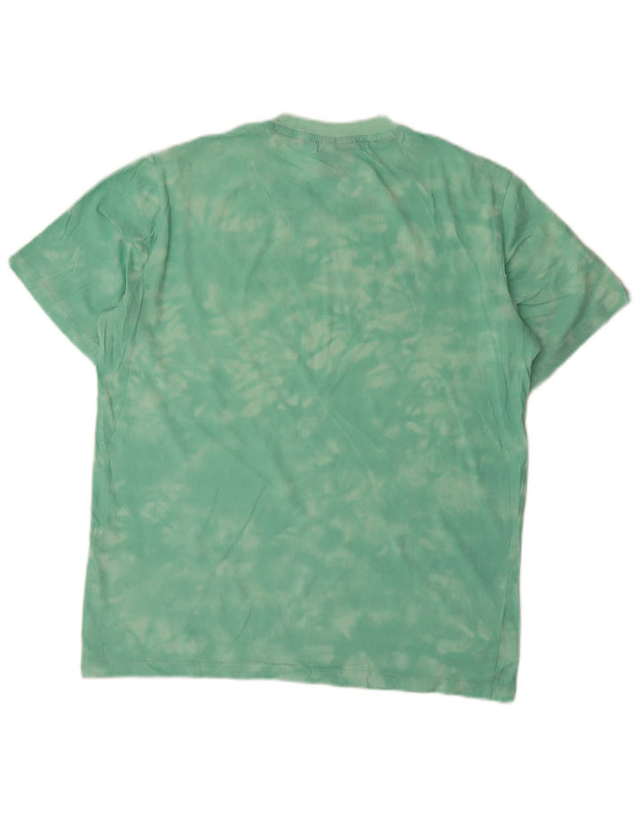 T-shirt grafica da uomo Champion Top Small Green Tie Dye