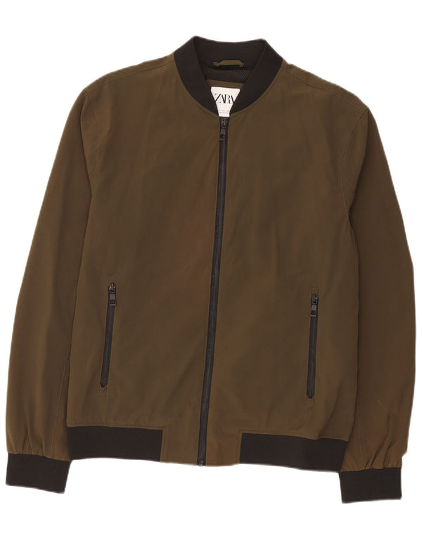 Giubbotto bomber da uomo Zara UK 40 grande color kaki