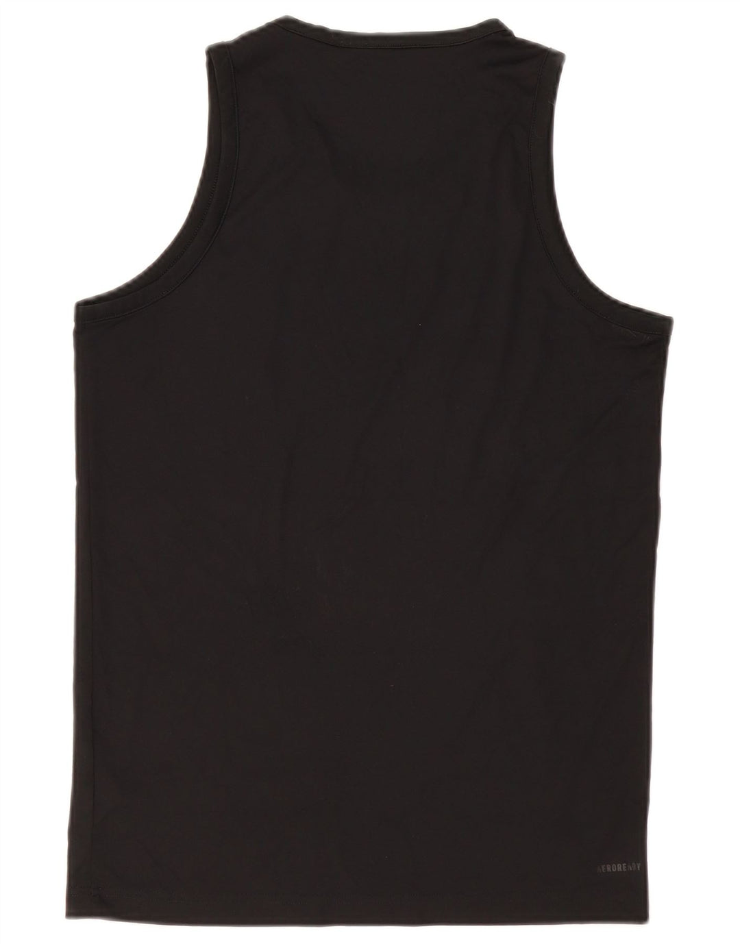 Canottiera grafica da uomo Adidas Top in poliestere nero medio