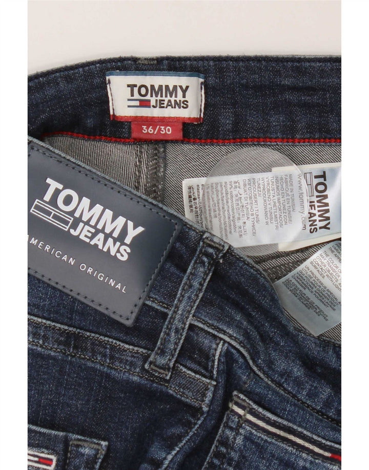 Jeans slim da uomo Tommy Hilfiger W36 L30 cotone blu