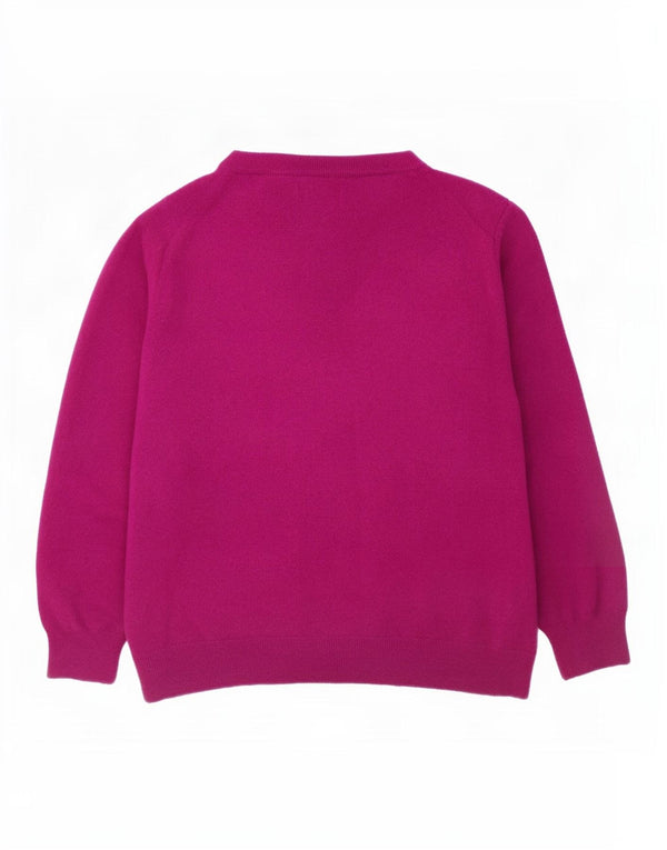 Gant Maglione da donna con scollo a barchetta UK 20 2XL Lana d'agnello viola