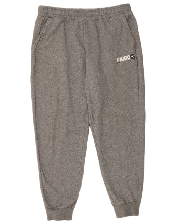 Pantaloni da tuta da donna Puma Joggers UK 18 XL Cotone grigio