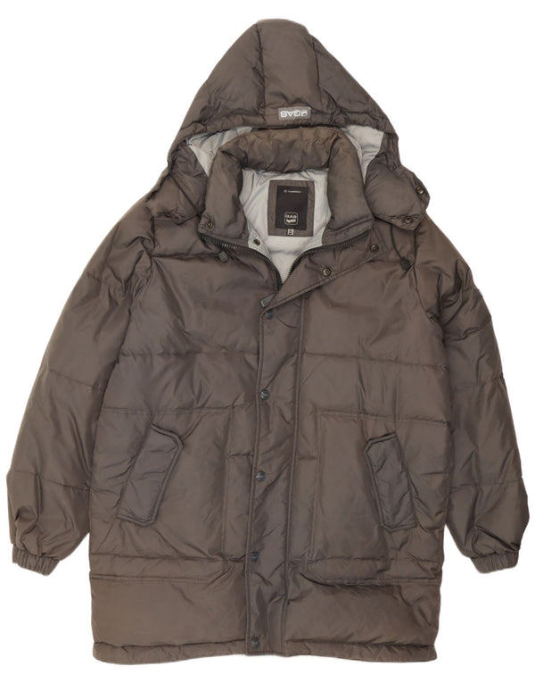 Cappotto imbottito con cappuccio da uomo Gas UK 40 grande grigio