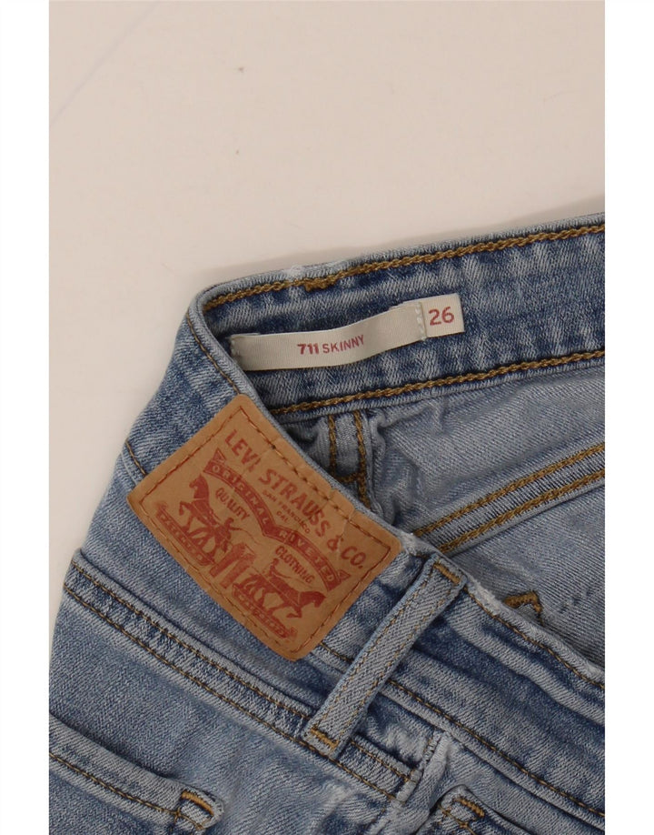 LEVI'S Jeans skinny 711 da donna W26 L26 Blu