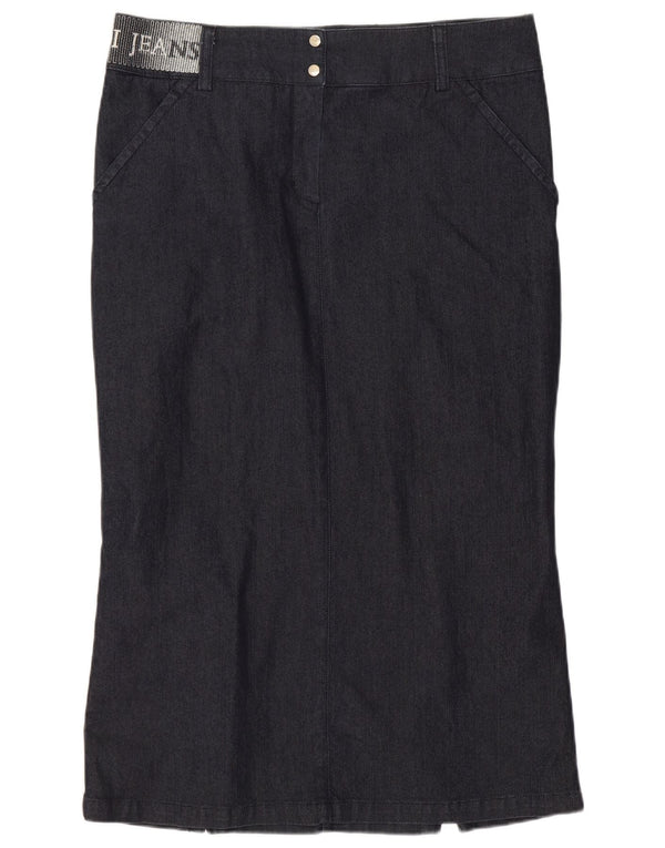 Gonna Trussardi Donna Denim Trumpet IT 44 Media W30 Blu Navy Cotone