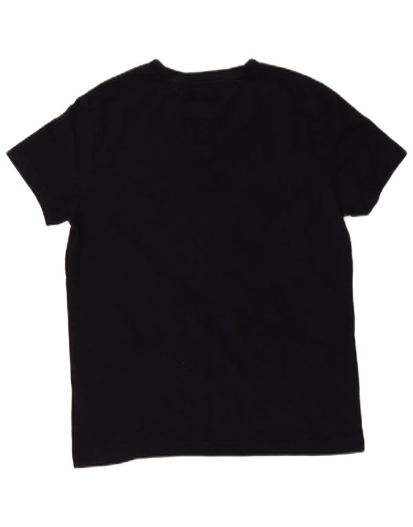 T-shirt da uomo Tommy Hilfiger Top in cotone a righe blu navy medio