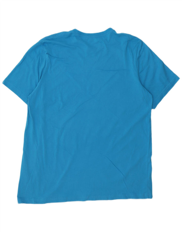 T-shirt da uomo Adidas Top 2XL in cotone blu