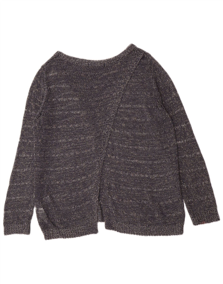 Maglione maglione con scollo a barca da donna Marks & Spencer UK 12 medio blu navy