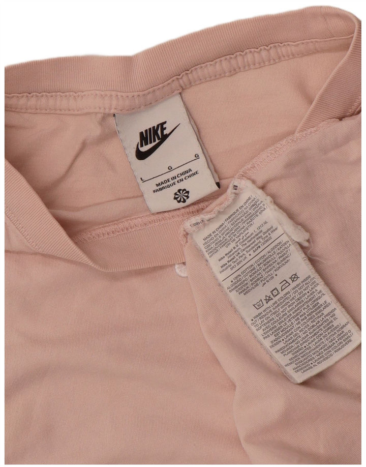 T-shirt da uomo Nike Top Large in cotone rosa
