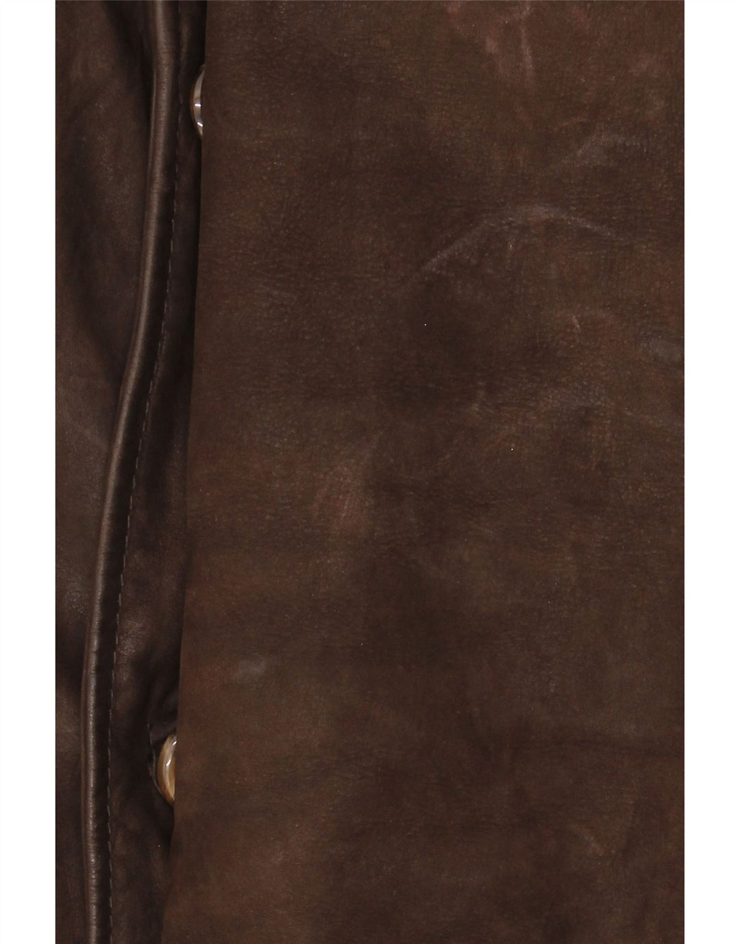 Giacca in pelle vintage da uomo IT 48 in pelle marrone medio