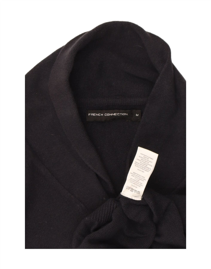 FRENCH CONNECTION Mens Shawl Neck Jumper Sweater Medium Navy Blue Cotton Vintage French Connection and Second-Hand French Connection from Messina Hembry 