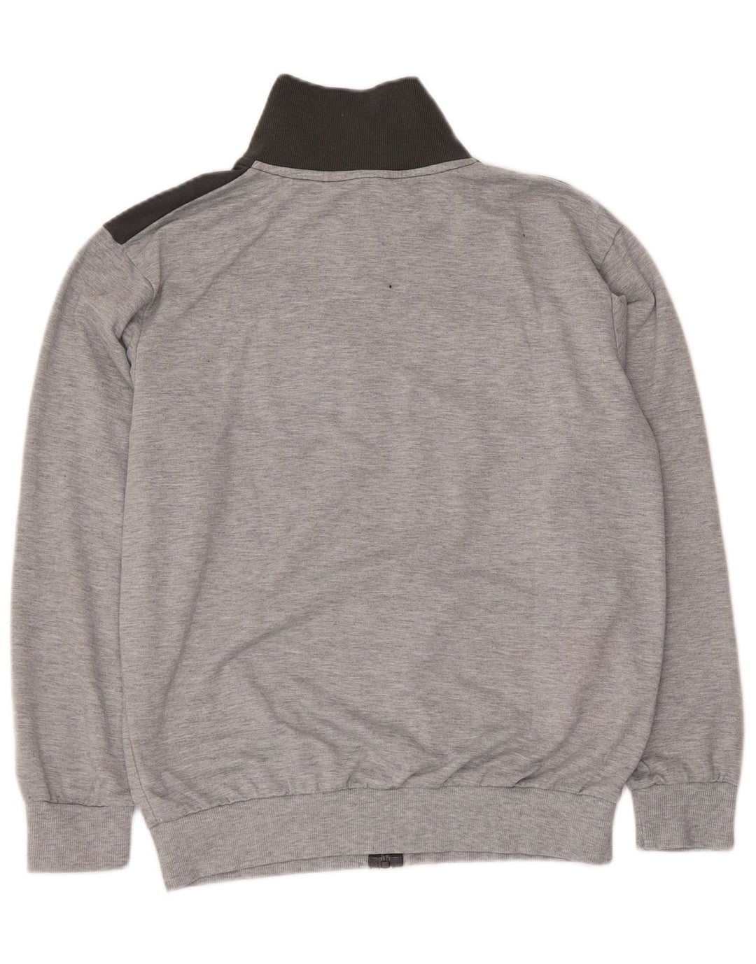 Giacca da tuta da uomo Kappa in poliestere color block grigio medio