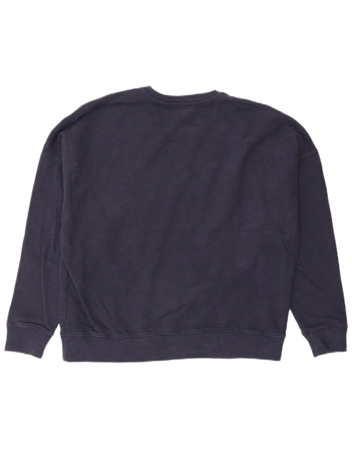 Felpa grafica da uomo Reiss Maglione grande in cotone blu navy