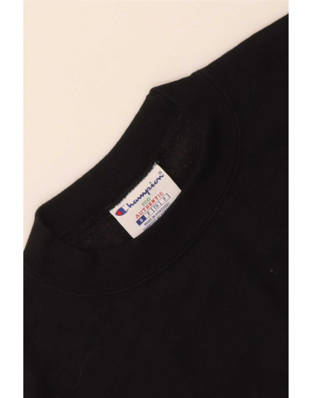 Felpa Champion da donna con vestibilità regolare, UK 10, piccola, cotone nero