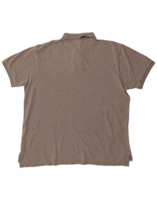 POLO RALPH LAUREN Polo da uomo slim fit 2XL in cotone grigio