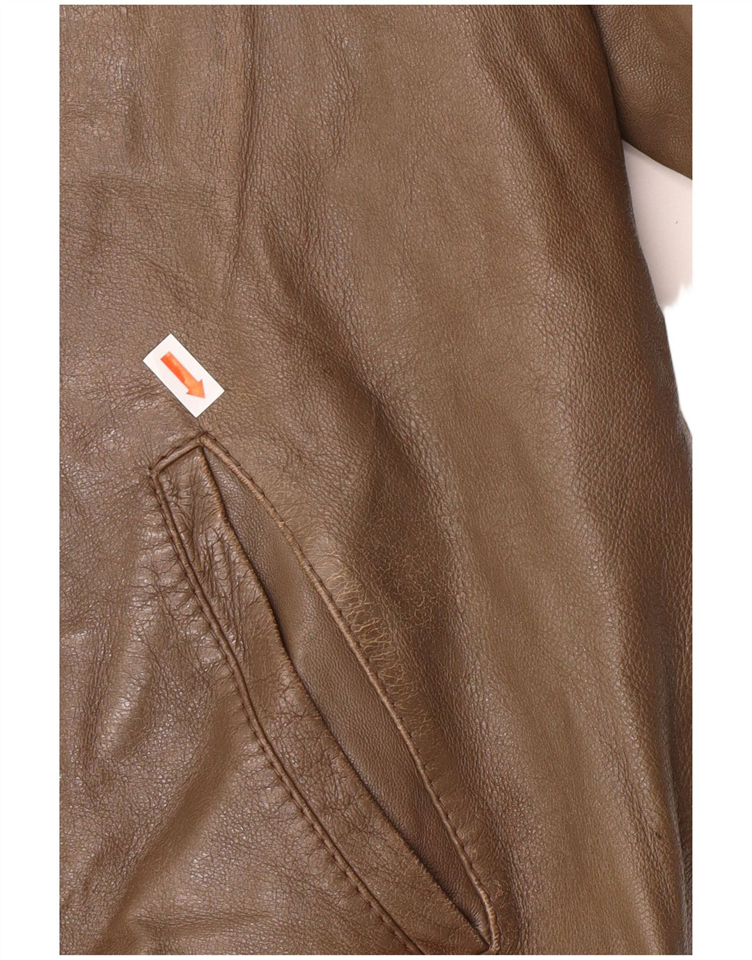 Giacca in pelle da uomo VINTAGE IT 54 2XL Marrone