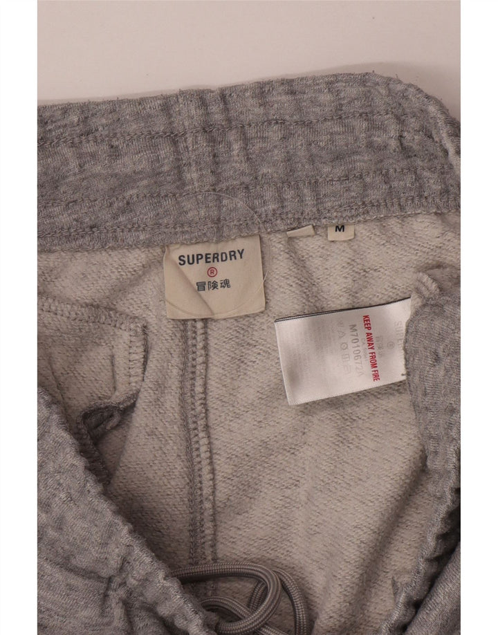 Pantaloni da tuta con grafica da uomo Superdry Joggers grigio medio chiazzato