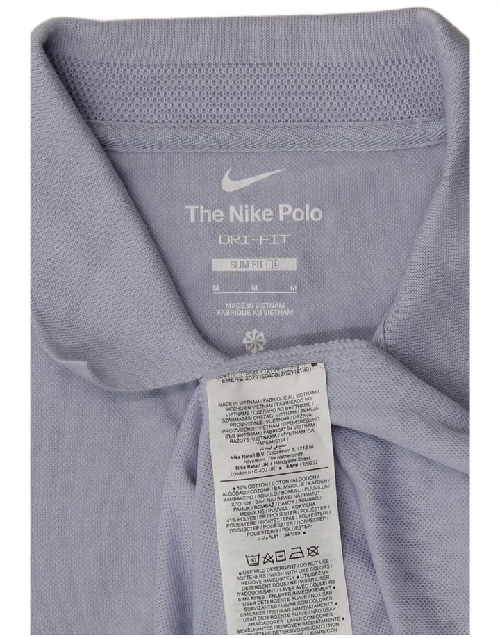 Polo Nike da uomo slim fit in cotone viola medio