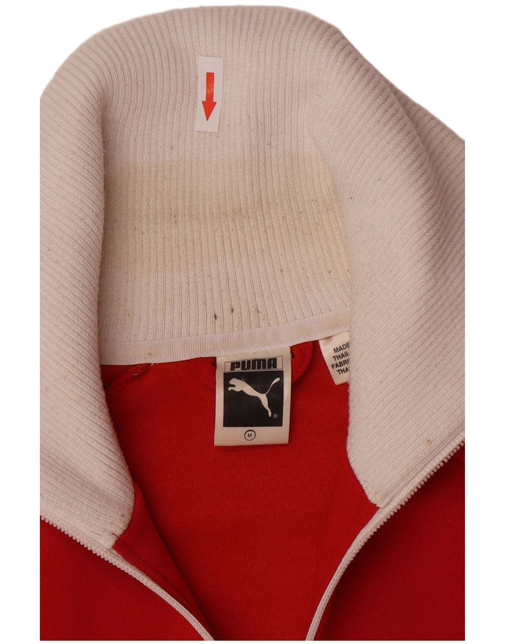 Giacca da ginnastica retrò da donna Puma UK 14 Medium Red Colourblock