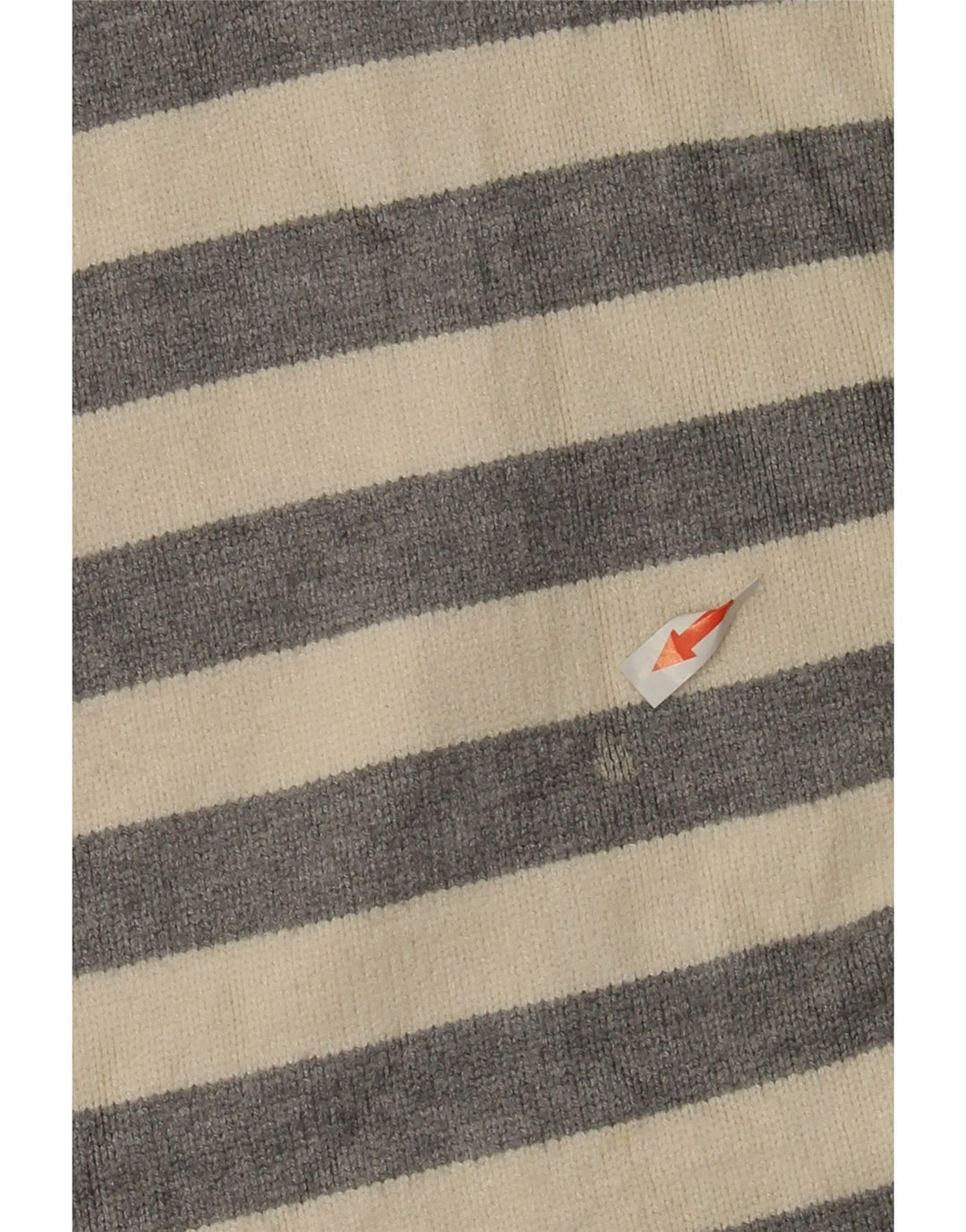 Maglione girocollo oversize da donna Zara UK 10 piccolo a righe bianche