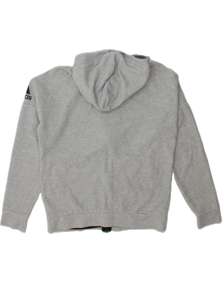 ADIDAS Mens Zip Hoodie Sweater Medium Grey Cotton Vintage Adidas and Second-Hand Adidas from Messina Hembry 
