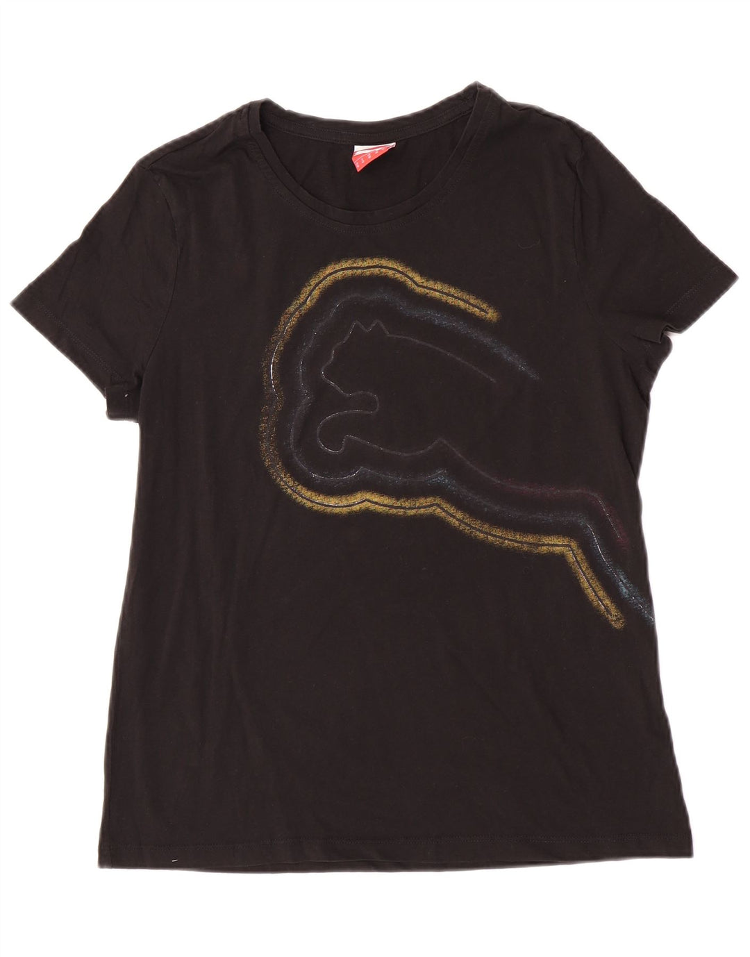 T-shirt grafica da donna Puma UK 16 grande nera