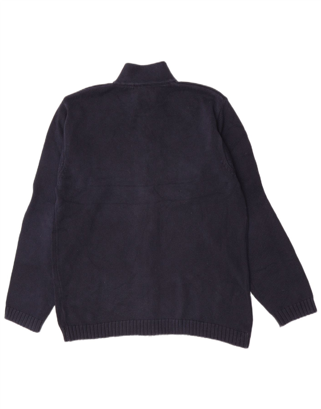 Gant Maglione Cardigan da Uomo Grande in Cotone Blu Navy