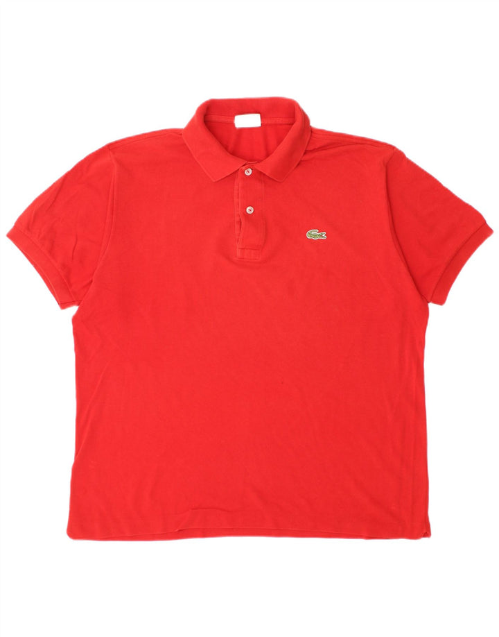 Polo da uomo Lacoste taglia 5 grande in cotone rosso