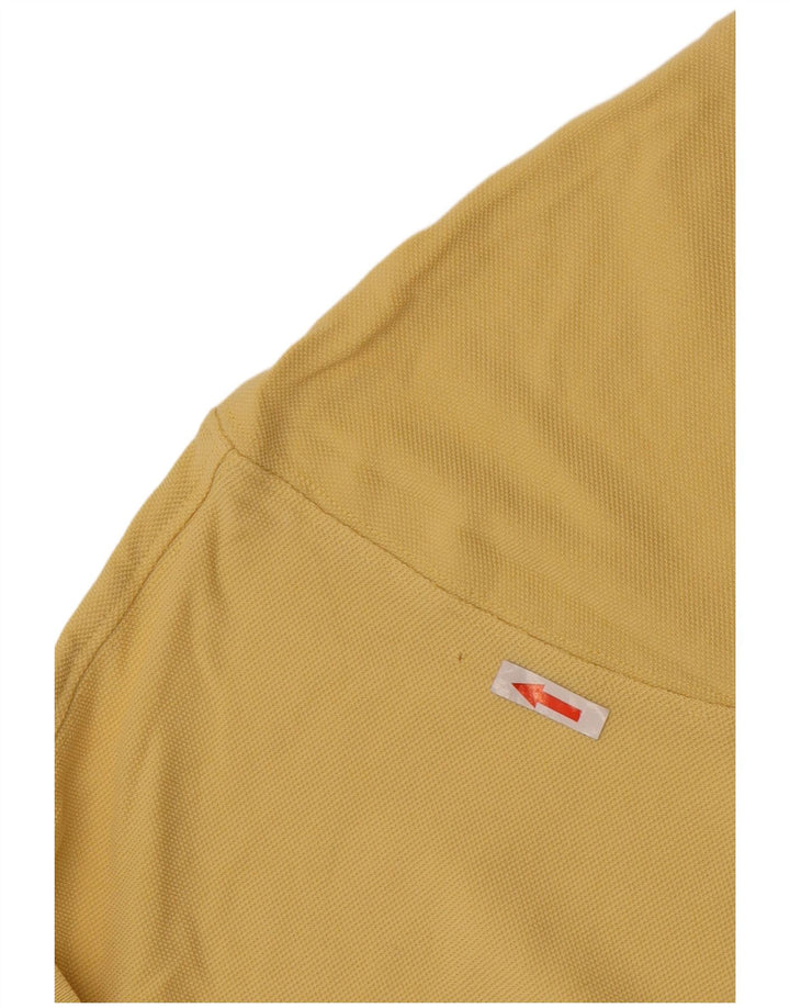 Polo da uomo Marlboro Classics in cotone giallo medio