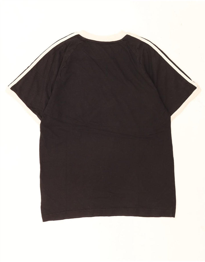 T-shirt Adidas da uomo Top Small in cotone nero