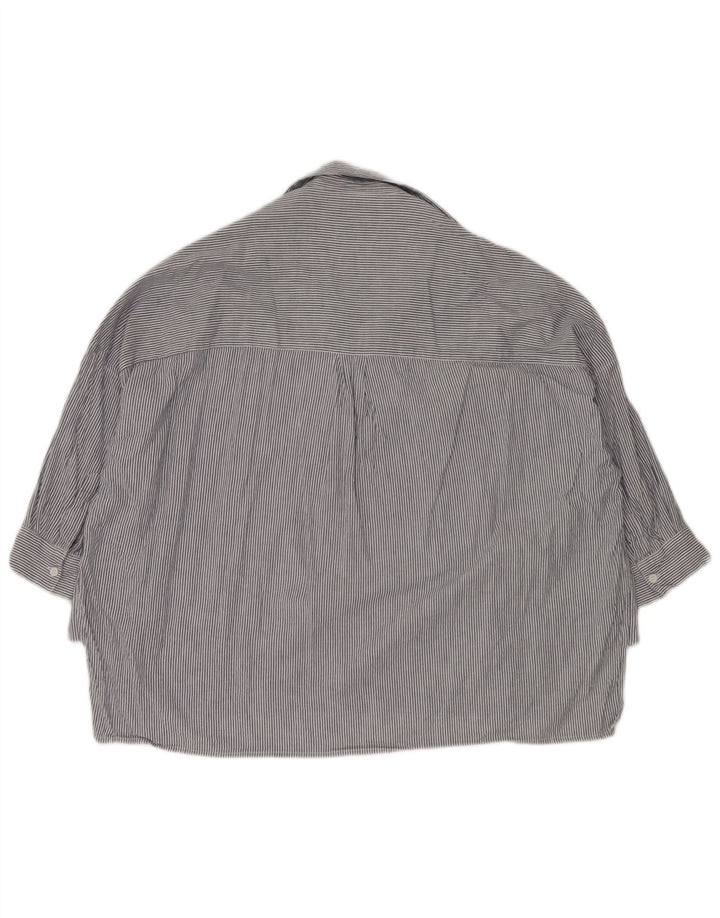 French Connection Camicetta da donna con maniche a 3/4 Top UK 16 Grandi strisce blu