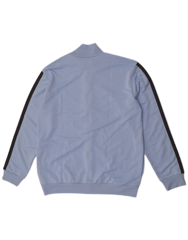 Giacca da ginnastica da uomo Adidas grande in poliestere blu