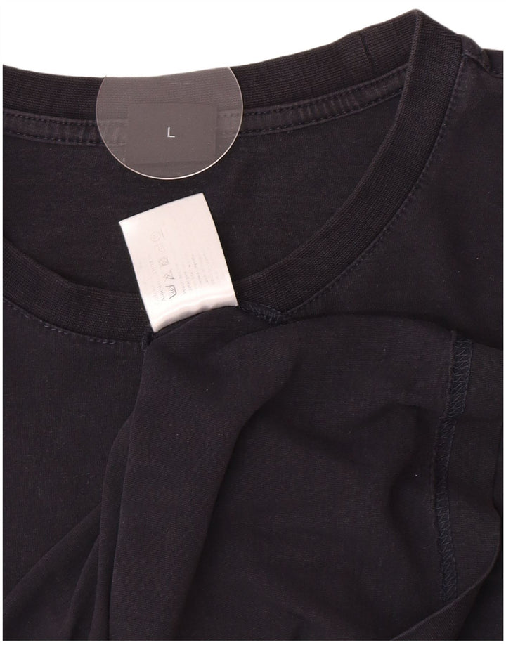 T-shirt da donna Hugo Boss Top grande in cotone nero